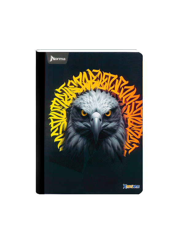 Cuaderno Cosido Norma X-Presarte Masculino 50 Hojas Cuadros 8