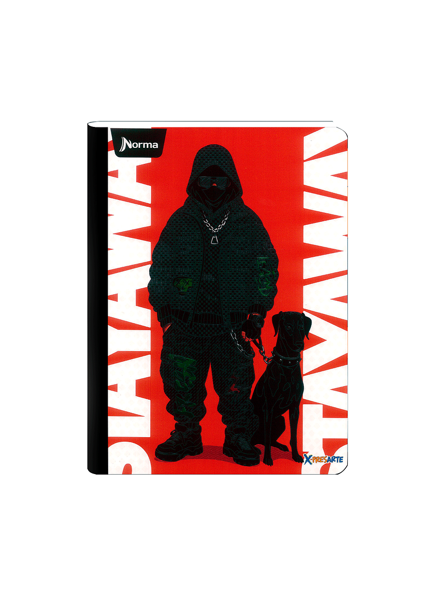 Cuaderno Cosido Norma X-Presarte Masculino 50 Hojas Cuadros 11