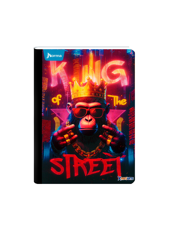 Cuaderno Cosido Norma X-Presarte Masculino 50 Hojas Cuadros 12