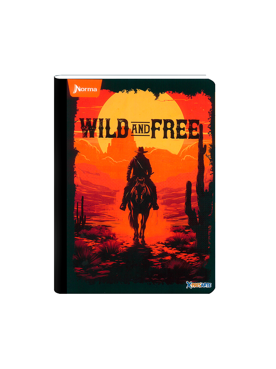 Cuaderno Cosido Norma X-Presarte Masculino 50 Hojas Cuadros 14