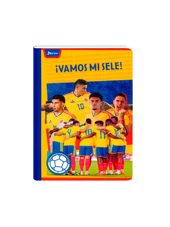 Cuaderno Cosido Norma Selección Colombia 50 Hojas Líneas 3