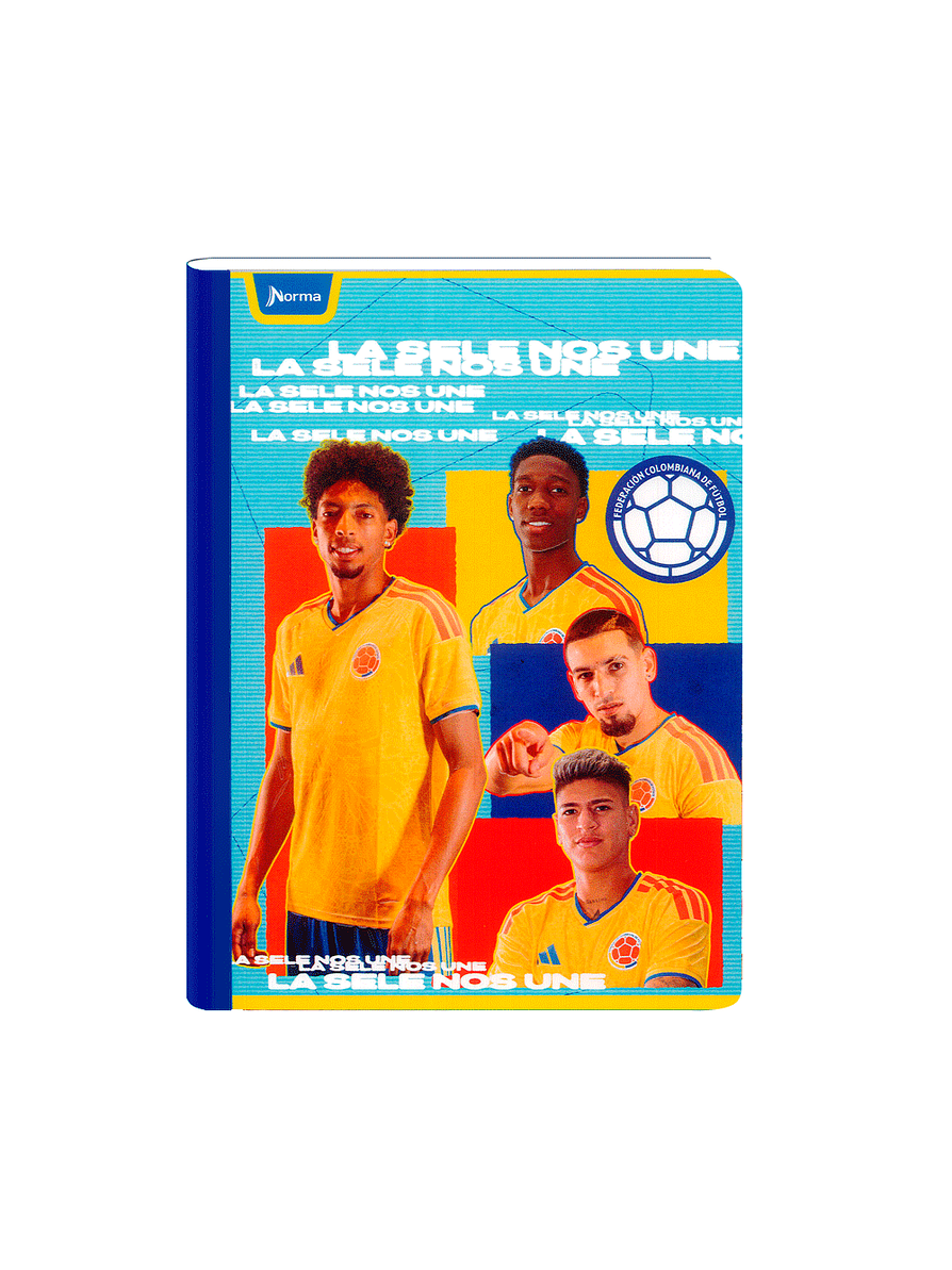 Cuaderno Cosido Norma Selección Colombia 50 Hojas Líneas 2