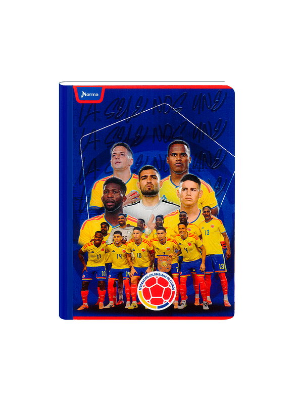 Cuaderno Cosido Norma Selección Colombia 50 Hojas Líneas 1