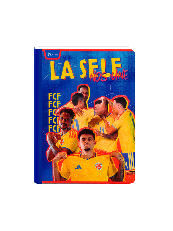 Cuaderno Cosido Norma Selección Colombia 50 Hojas Cuadros 2