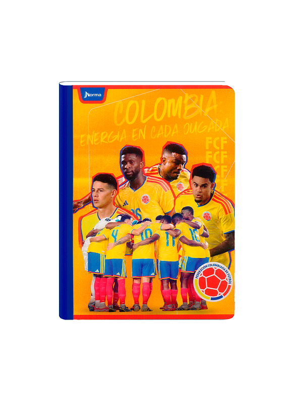 Cuaderno Cosido Norma Selección Colombia 50 Hojas Cuadros 6