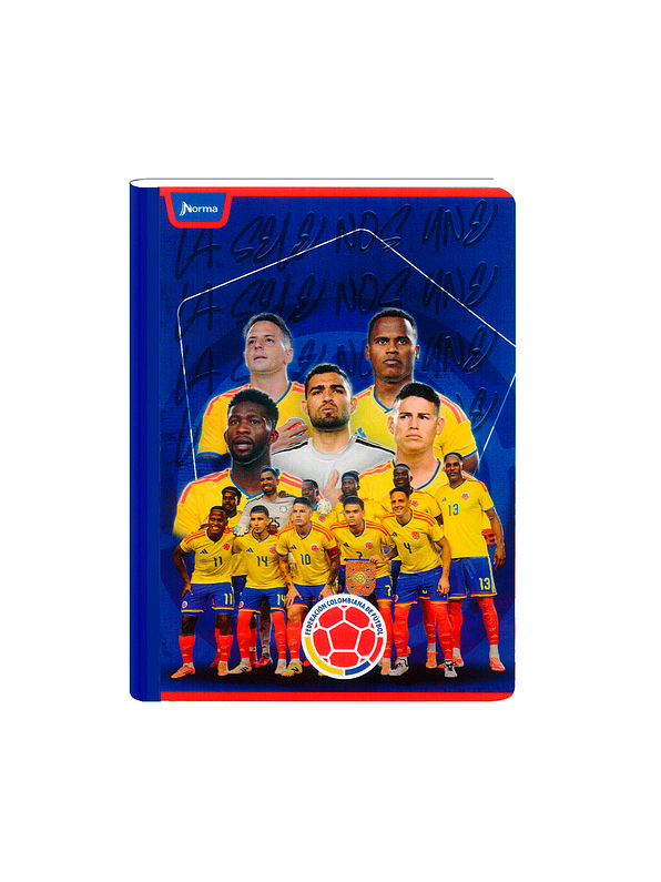 Cuaderno Cosido Norma Selección Colombia 50 Hojas Cuadros 7