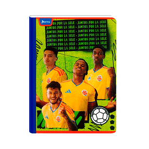 Cuaderno Cosido Norma Selección Colombia 50 Hojas Cuadros