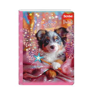 Cuaderno Cosido Huellitas Líneas 100 Hojas