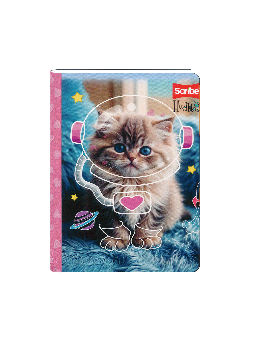 Cuaderno Cosido Huellitas Líneas 100 Hojas 5