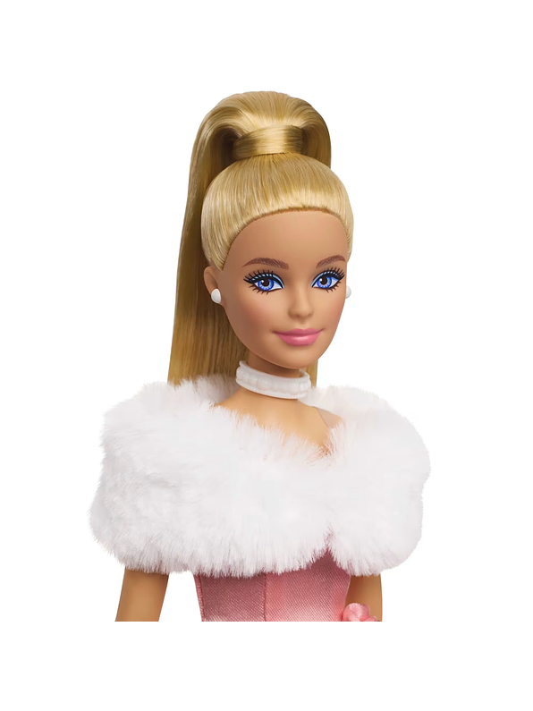 Barbie Noche De Encanto Con Vestido Rosa  4