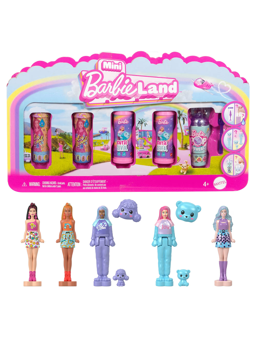 Mini BarbieLand Muñecas Paquete de Mini Reveal 1