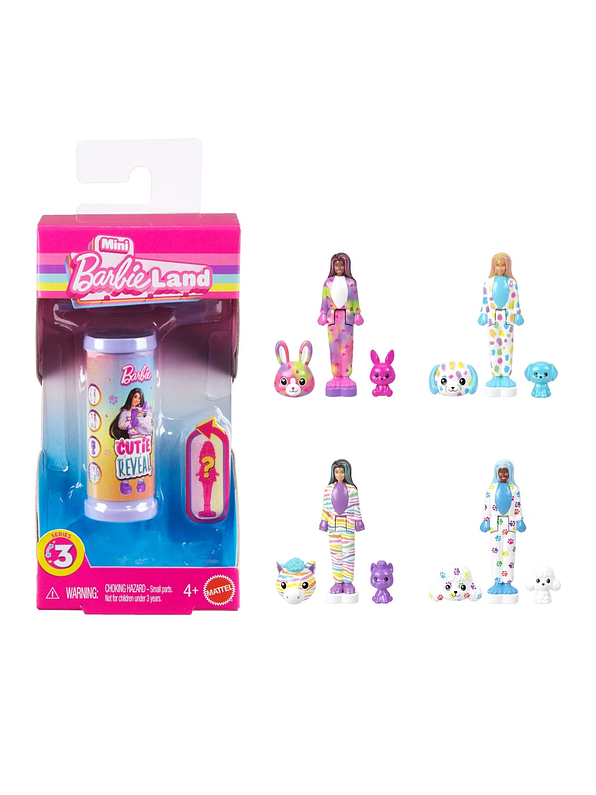 Mini BarbieLand Muñecas Color Reveal Surtidas 1