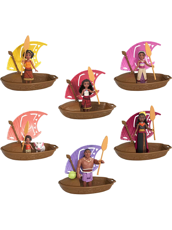 Disney Moana 2 Canoa, Muñeco Y Accesorios Surtido 1