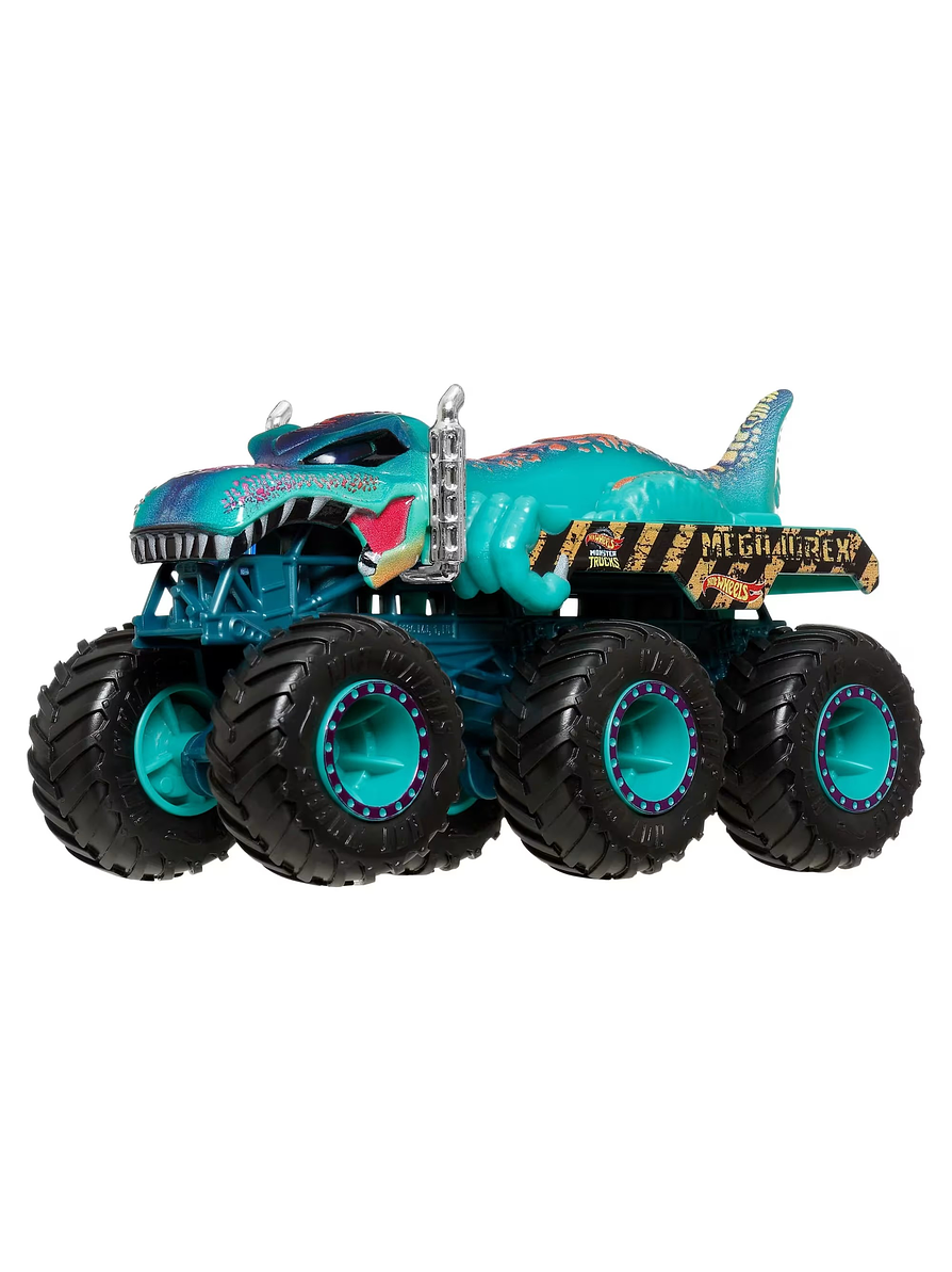 Hot Wheels Monster Trucks Vehículo Shark VS Dino Multipack 4