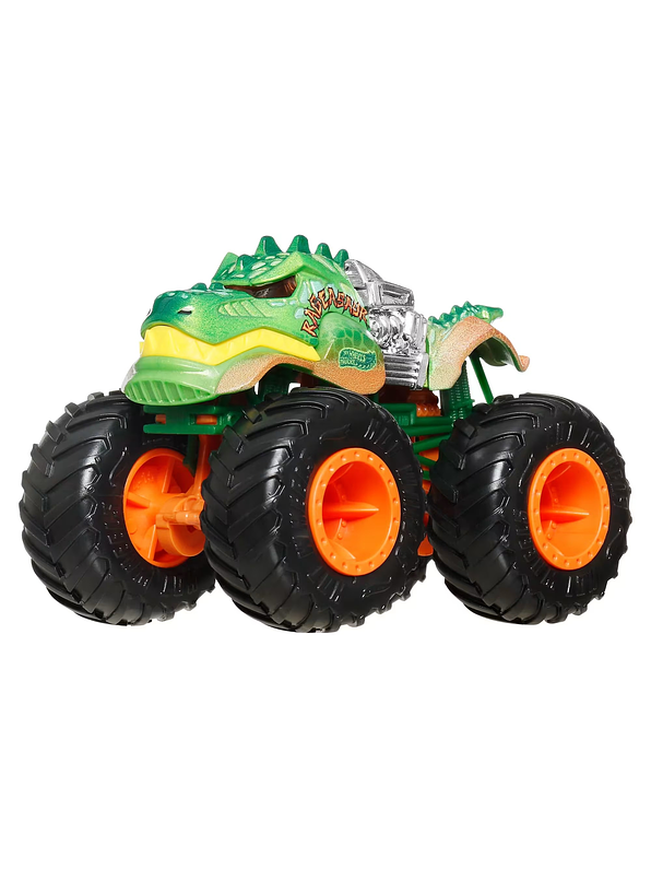 Hot Wheels Monster Trucks Vehículo Shark VS Dino Multipack 5