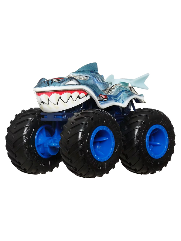 Hot Wheels Monster Trucks Vehículo Shark VS Dino Multipack 6