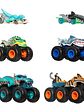 Hot Wheels Monster Trucks Vehículo Shark VS Dino Multipack - Miniatura 1