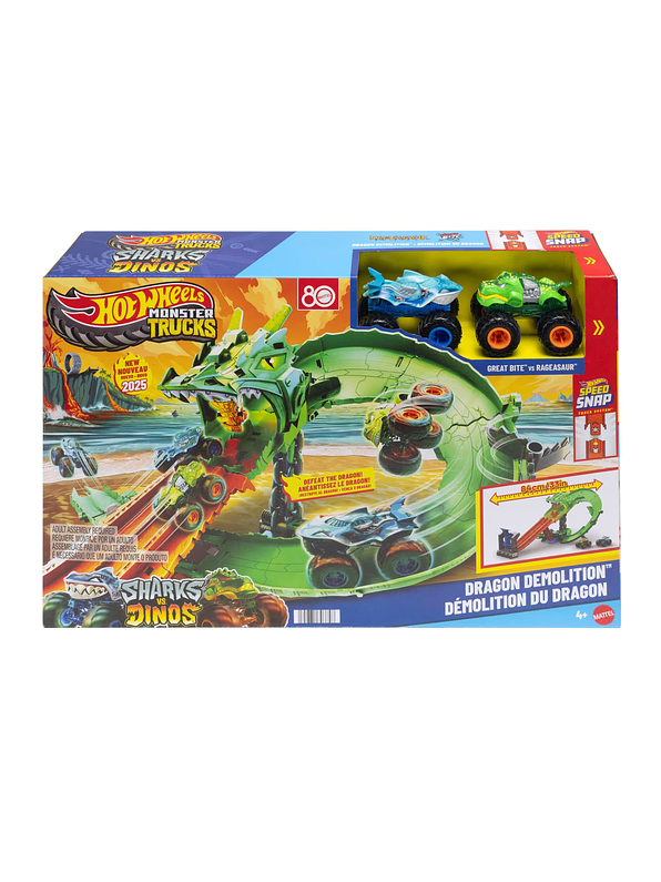Hot Wheels Destrucción Del Dragon  1