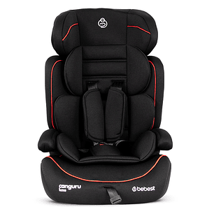 Silla Bebesit Canguru Luxe Dark Black