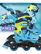 Patín Infantil Convertible First Qmax Blue  - Miniatura 1