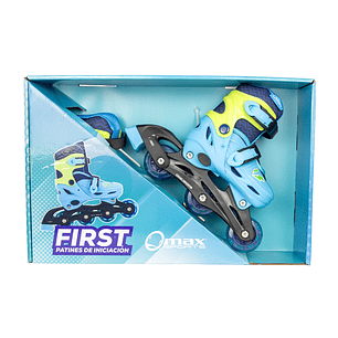 Patín Infantil Convertible First Qmax Blue 