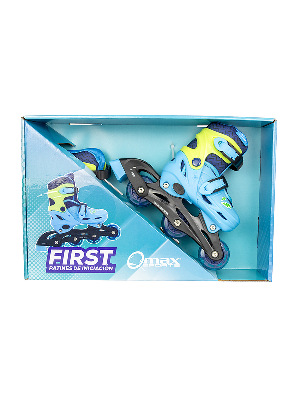 Patín Infantil Convertible First Qmax Blue  2