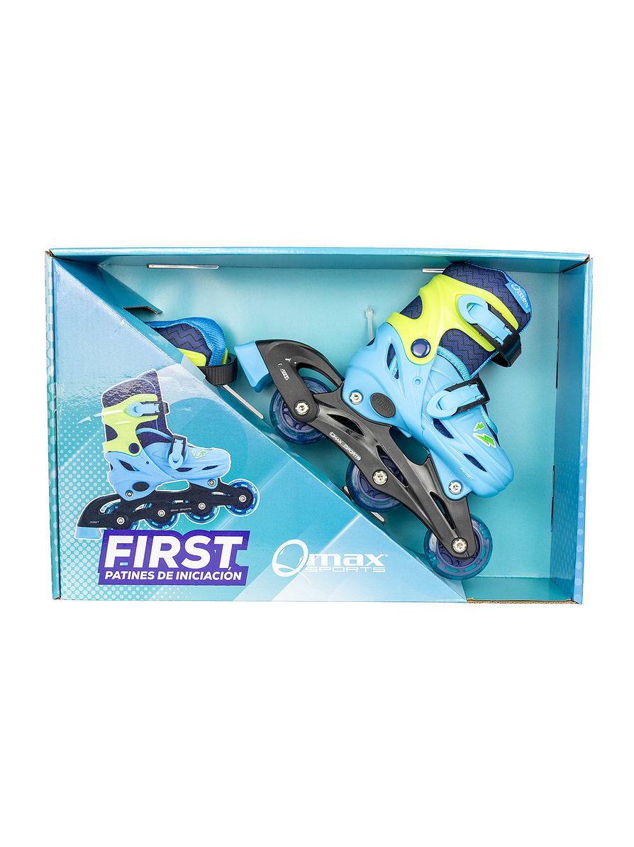 Patín Infantil Convertible First Qmax Blue  2