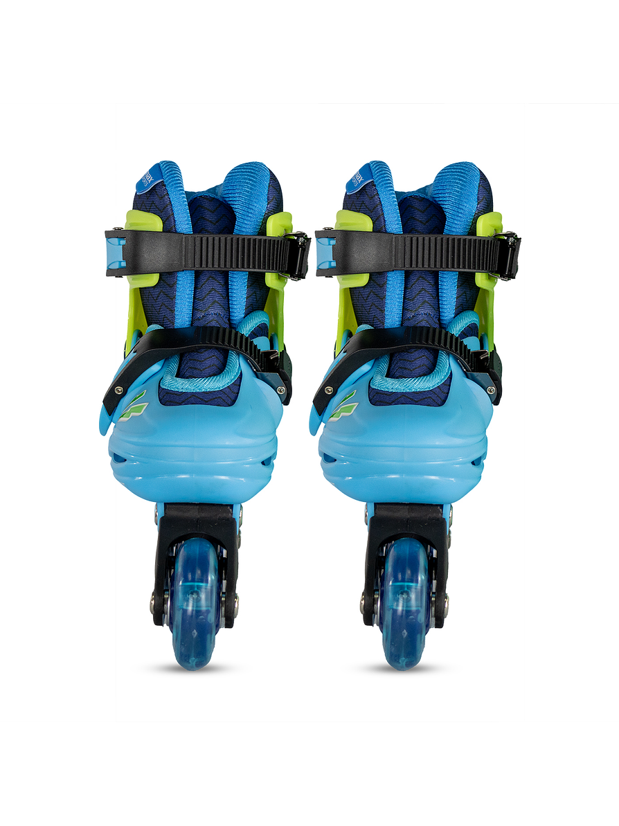 Patín Infantil Convertible First Qmax Blue  3