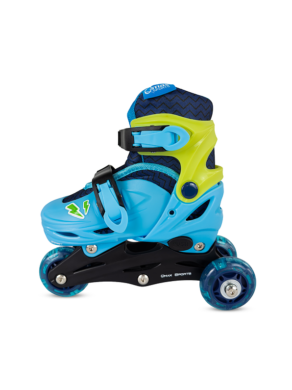 Patín Infantil Convertible First Qmax Blue  4