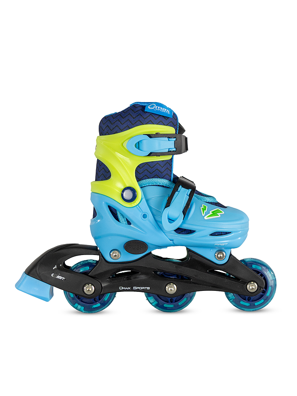 Patín Infantil Convertible First Qmax Blue  5