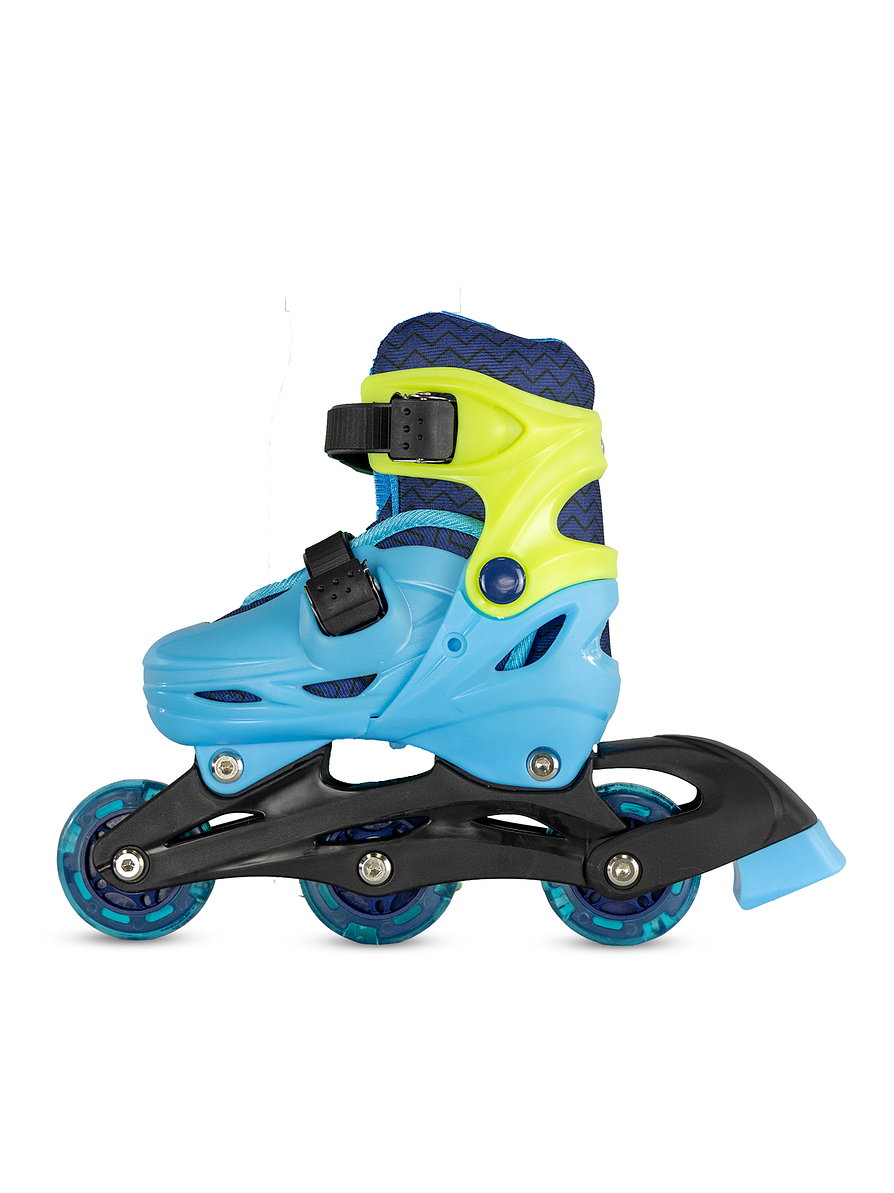 Patín Infantil Convertible First Qmax Blue  8