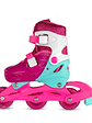 Patín Infantil Convertible First Qmax Pink - Miniatura 3