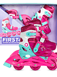 Patín Infantil Convertible First Qmax Pink - Miniatura 1