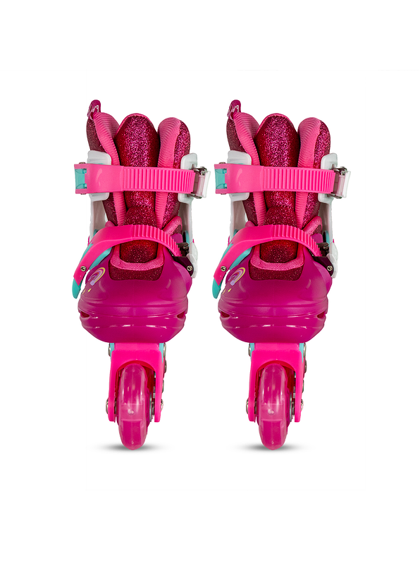 Patín Infantil Convertible First Qmax Pink 6