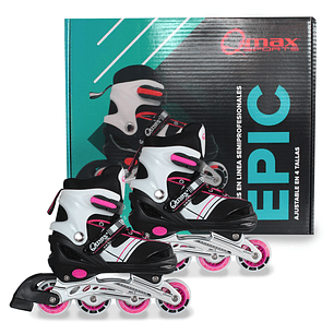 Patines Ajustables Epic Qmax Pink