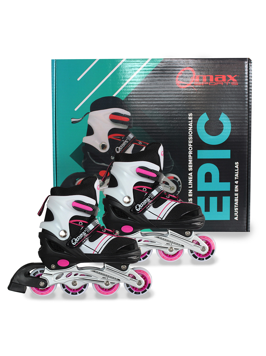 Patines Ajustables Epic Qmax Pink 1