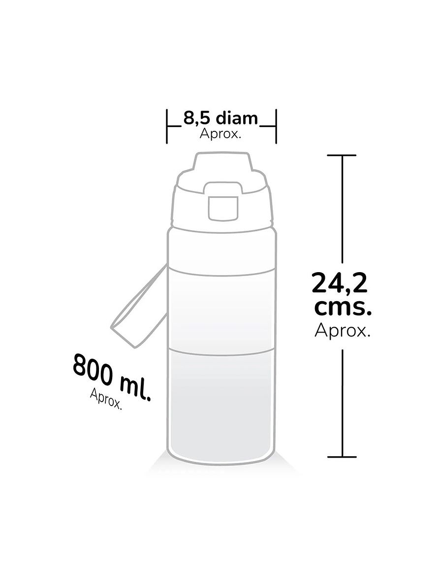 Termo Snoopy & Friends Plástico 800 Ml 3