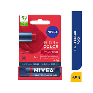 Hidratante Labial Nivea Hidra Color Rojo
