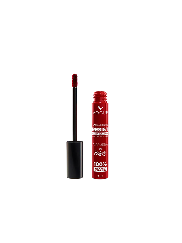 Labial Líquido Vogue Poderosa Resist Larga Duracion 1