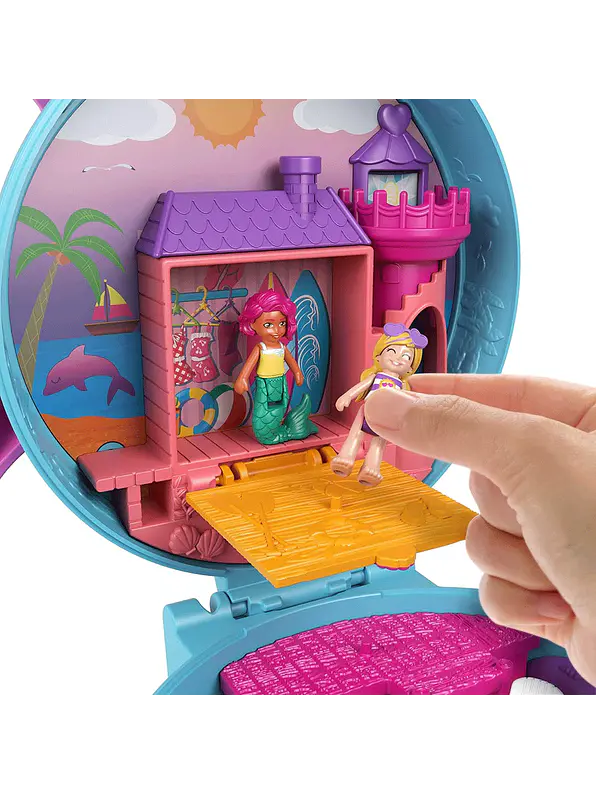 Polly Pocket Cofre Playa Del Delfín  6