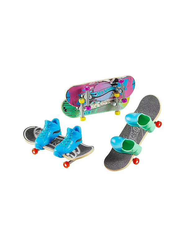 Hot Wheels Mini Patineta Y Zapatos X 4 Unidades  3