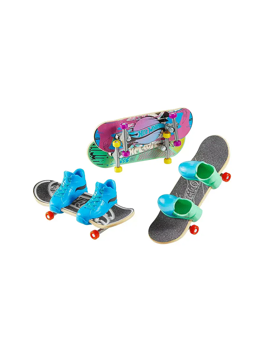 Hot Wheels Mini Patineta Y Zapatos X 4 Unidades  3