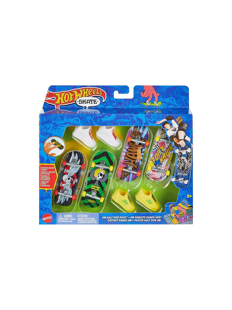 Hot Wheels Mini Patineta Y Zapatos X 4 Unidades  1