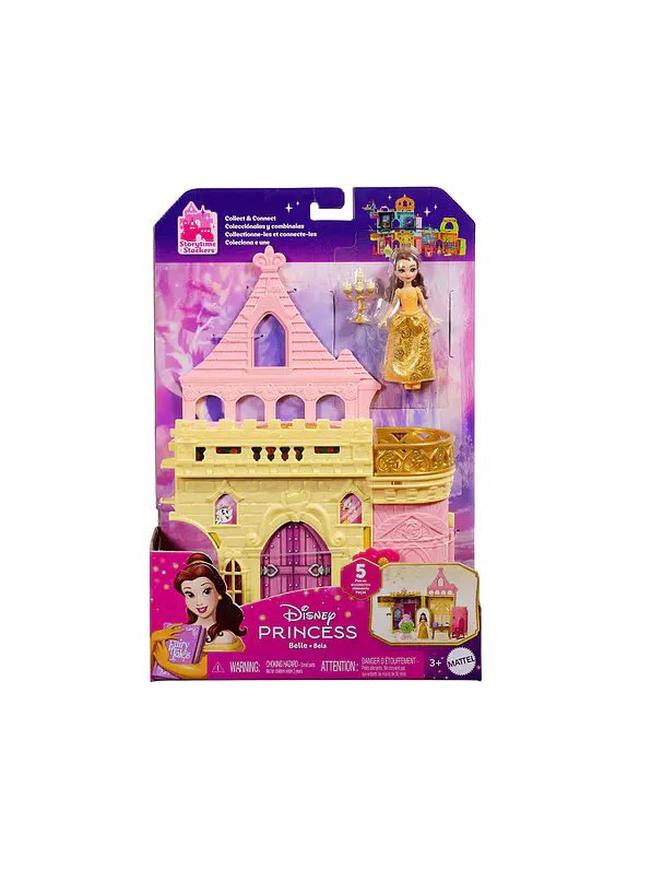 Disney Princesa Casa de Muñecas Castillo de Bella Apilable 1