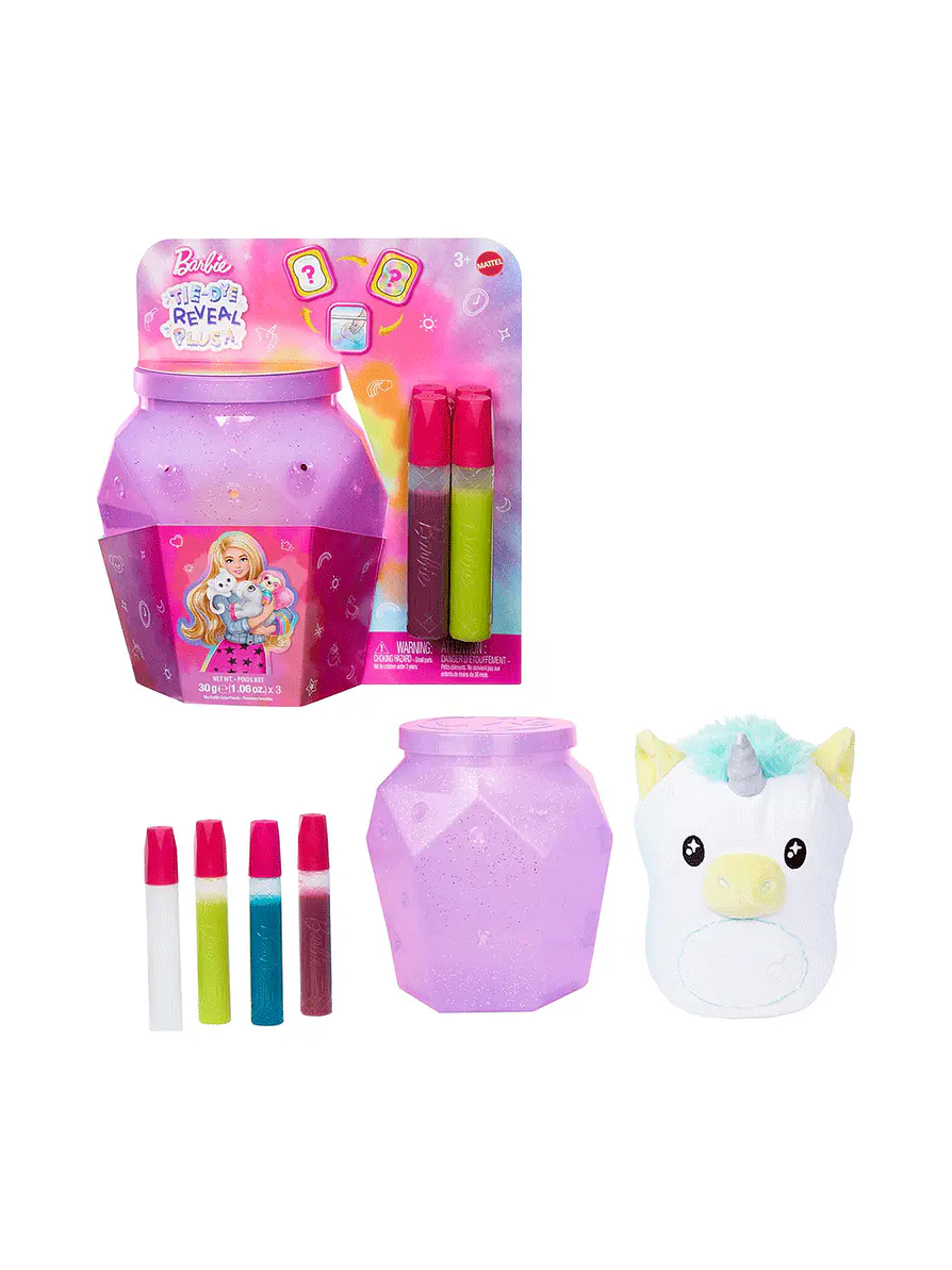 Peluche Barbie Tie-Dye Reveal Sorpresa  1