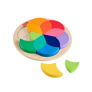 Fisher Price Rompecabezas Rueda de Madera De Color