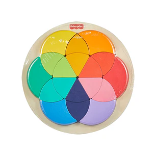 Fisher Price Rompecabezas Rueda de Madera De Color