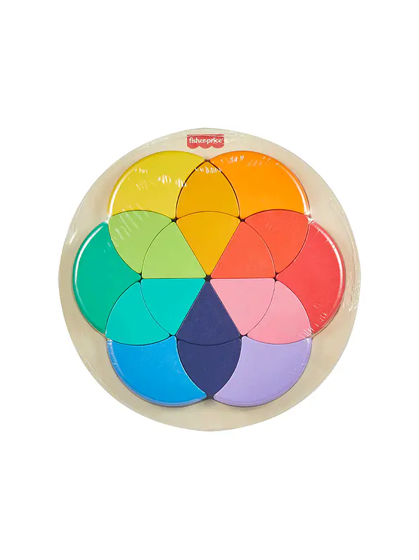 Fisher Price Rompecabezas Rueda de Madera De Color 1