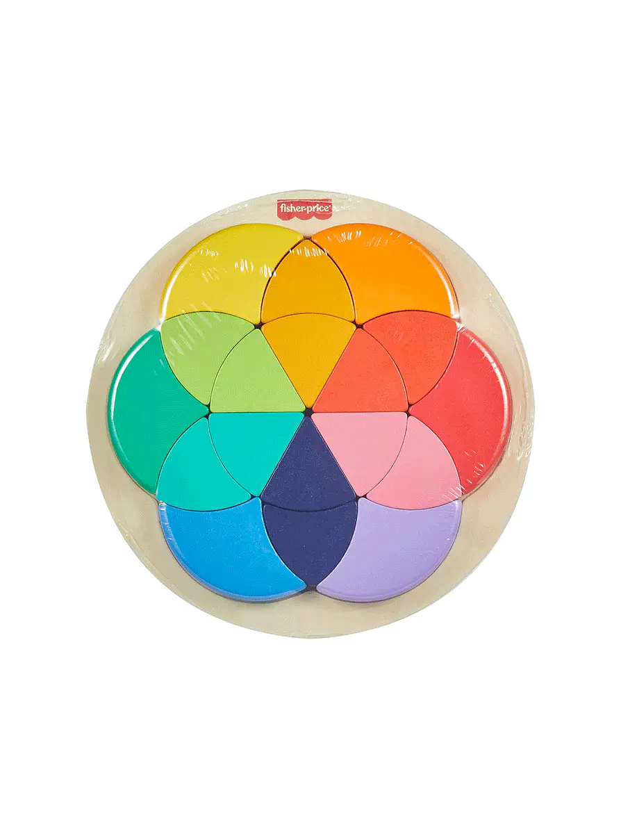 Fisher Price Rompecabezas Rueda de Madera De Color 1