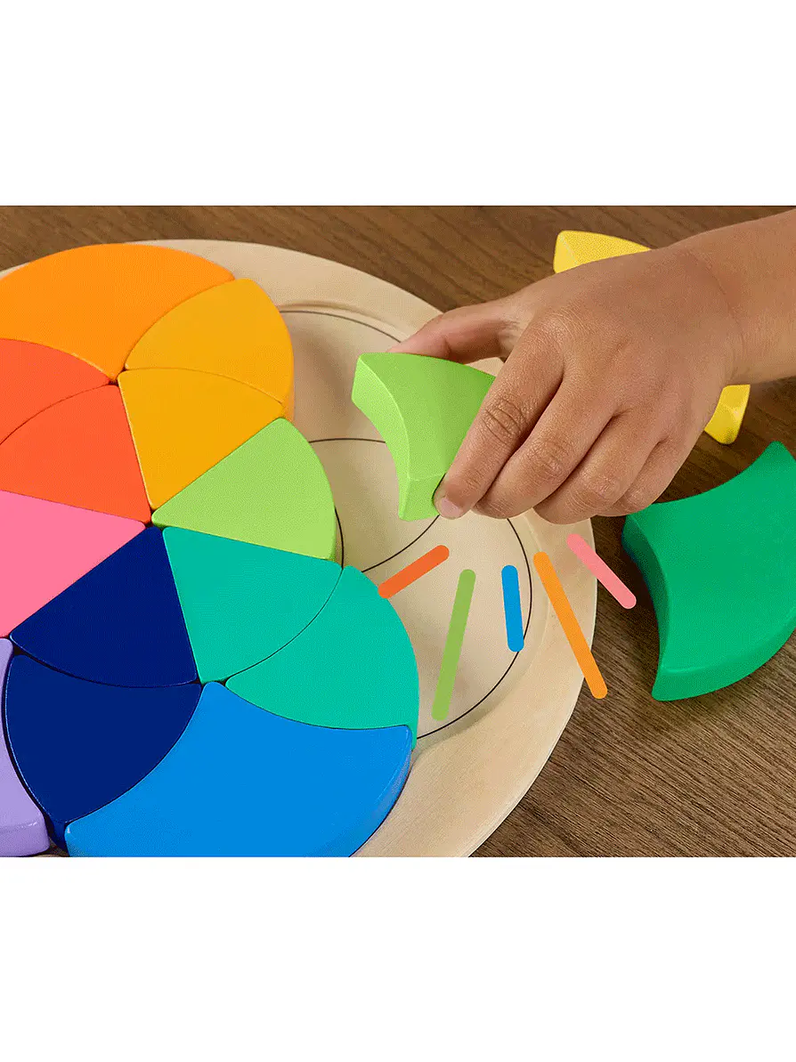 Fisher Price Rompecabezas Rueda de Madera De Color 4